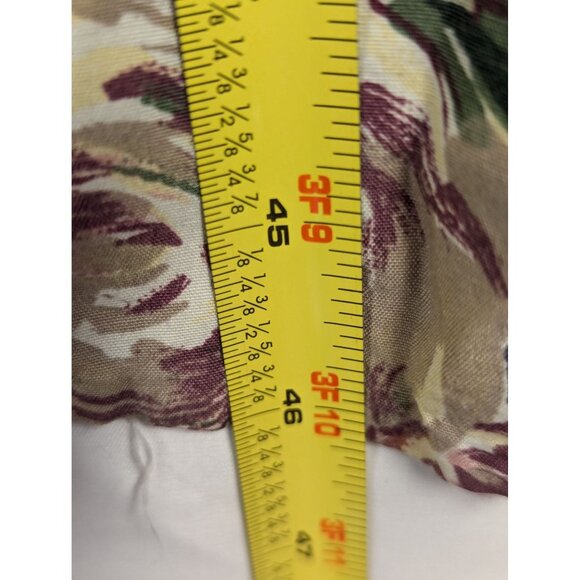 Vintage Jonathan Martin Floral Print Rayon Dress Size 11 - Picture 6 of 7